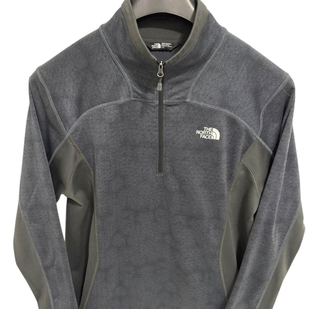 North Face Mens 1/4 Zip Pullover Shirt Size Large Graphic Design